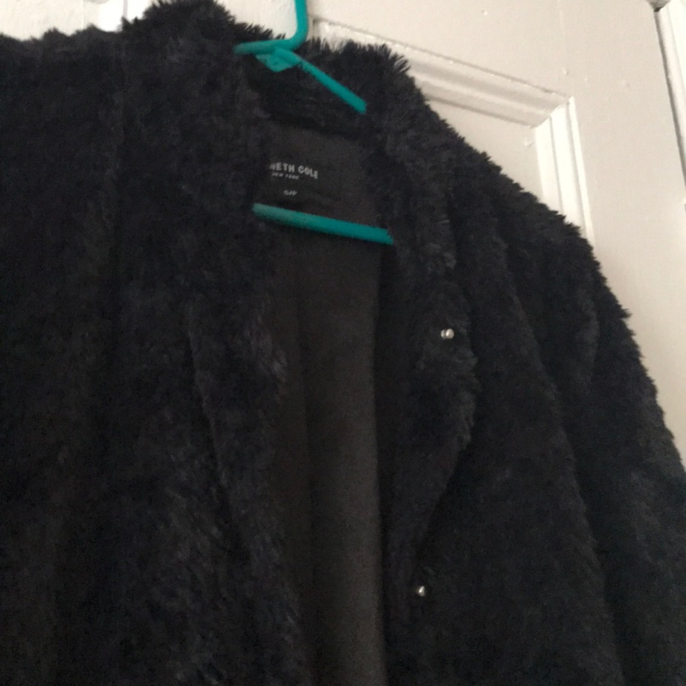 Black Fuzzy Jacket - Picture 2 of 6